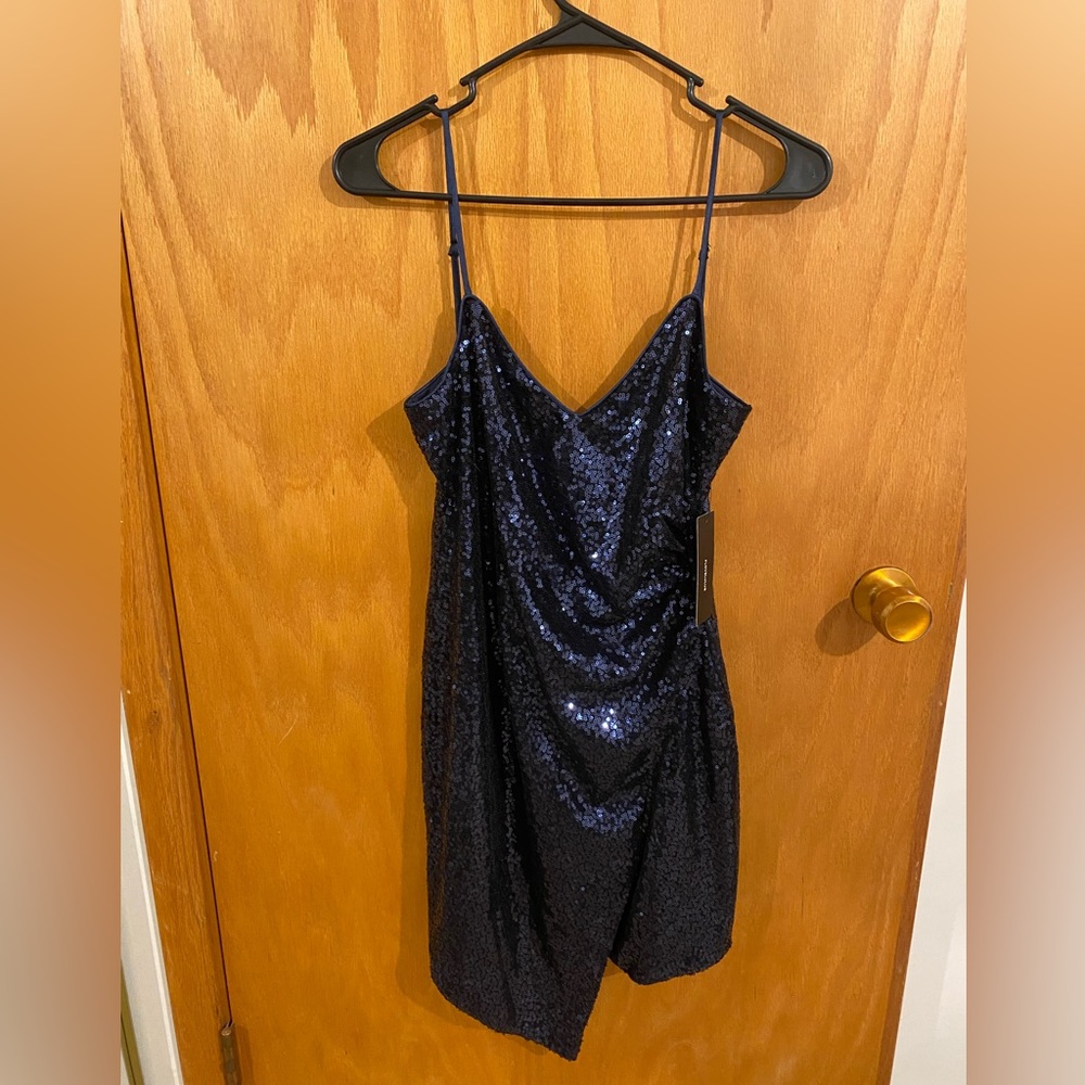 NWT lulus blue sequin mini dress